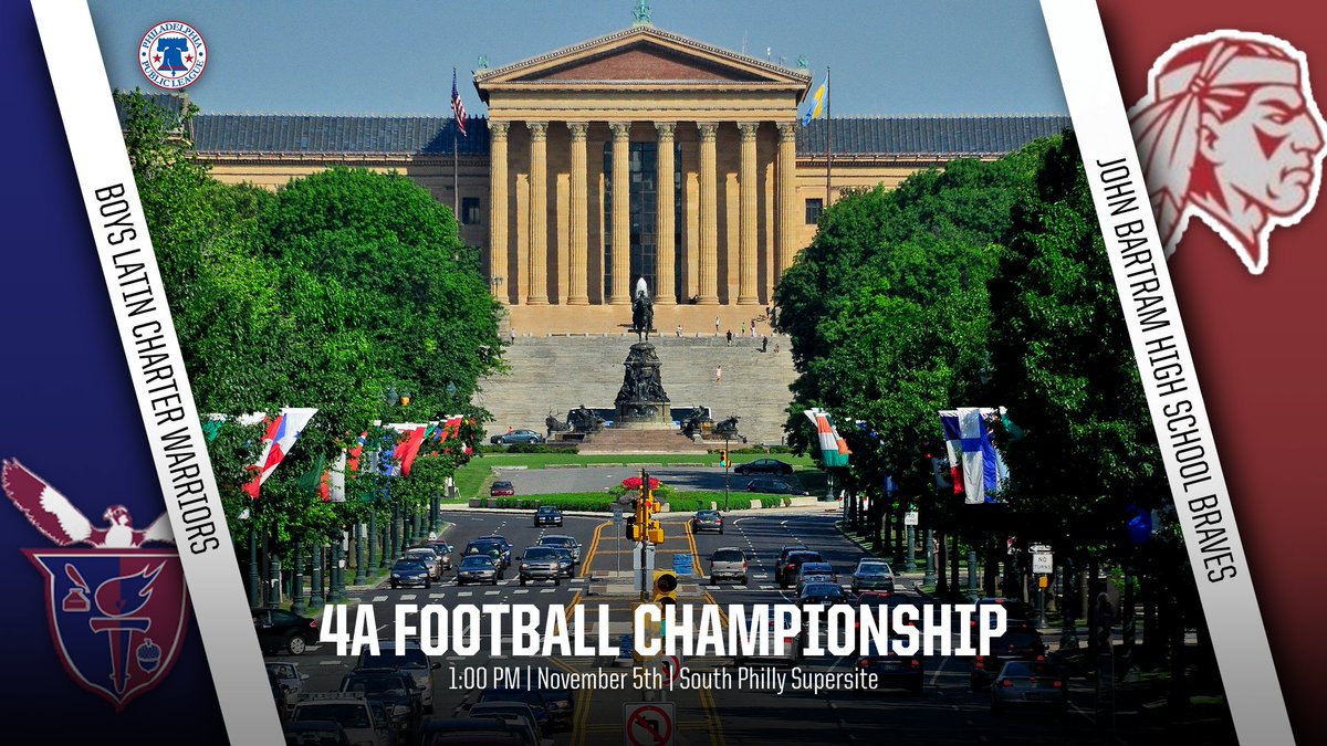 PPL 4A FOOTBALL CHAMPIONSHIP!!

John Bartram High School will be facing Boys Latin Charter in the 4A Championship on Saturday!!

Tickets for the game can be purchased on our website (linked in bio)!!

<a href="/The_SFBN/">SFBN</a> will be streaming the game on Youtube!

Link: youtu.be/Dppu_Gaa4Go