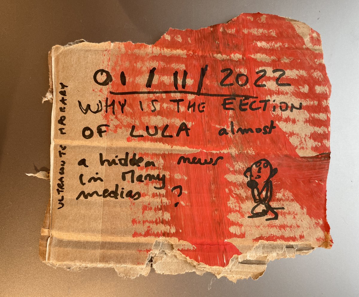 why is the election of Lula almost a hidden news in many medias ? isn it an important news for all of us ? #ultracontemporary #ultracontemporaryart #LulaPresidente1️⃣3️⃣ #Brasil