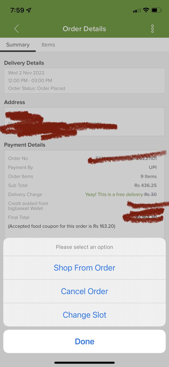 mak9456's tweet photo. @bigbasket_com 

Just thinking out loud, allowing user to share item details of order in one click through WhatsApp might help to verify order when you are not at home. https://t.co/9mPHdDoDmm