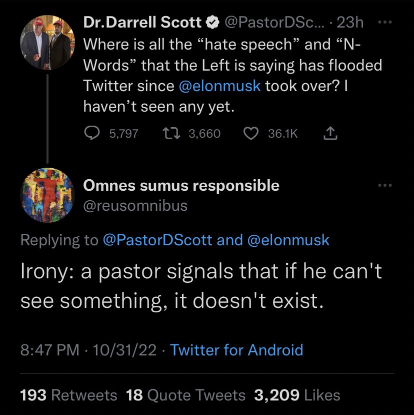 TheRealHoarse's tweet photo. In all of its terribleness, this platform still has its moments. https://t.co/hdqbAkZNiP