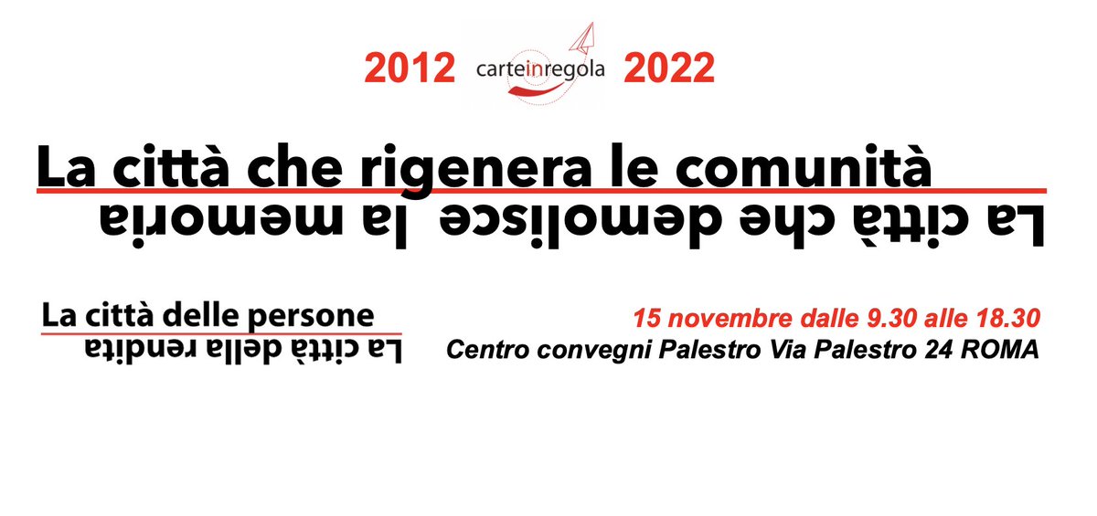 carteinregola's tweet photo. @BianchiBandinel @roma7maggio @DD_Forum @UrbanisticaTre #ancsa #INU @ItaliaNostraRm @Italia_Nostra @miriconosci @Cittadinanzatti @Cittadinanzatt5 @Docomomo_ITA @Periferiacapit1 https://t.co/CJYWJN4uLp