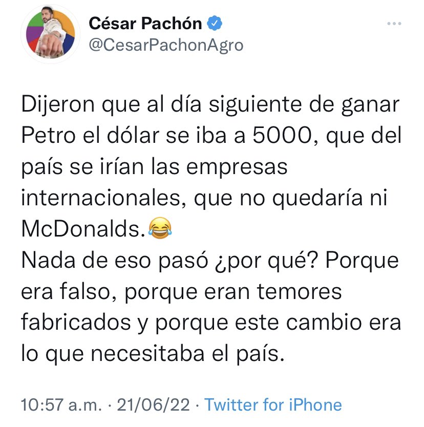 ¿Que dirá @CesarPachonAgro el día de hoy? 🤔👎