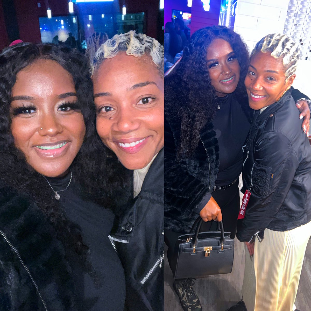 kdaviscomedy's tweet photo. About lastnight.💕 Star+Star in the making 🫶🏾🌟🤞🏾🙏🏾. Finally got to meet @tiffanyhaddish. 2 months ago I put it on my vision board that i wanted to meet her (in 2022)&amp; it’s a dream come true! I love you so much Tiff😘
:
#KDaviscomedy #explore #tiffanyhaddish #manifestation https://t.co/ZeaOZJUK1H