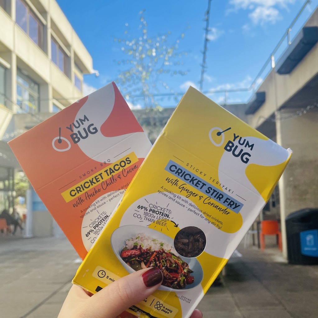 Students - grab your free <a href="/_yumbug/">Yum Bug</a> kit in our Student Information Zone (SIZ) on The Street.

Touted as a food of the future, you may have spotted them on <a href="/Channel4/">Channel 4</a> recently 🐛

A huge thank you to UEA graduate and co-founder Aaron Thomas for these kits 💙 
#ThisIsUEA