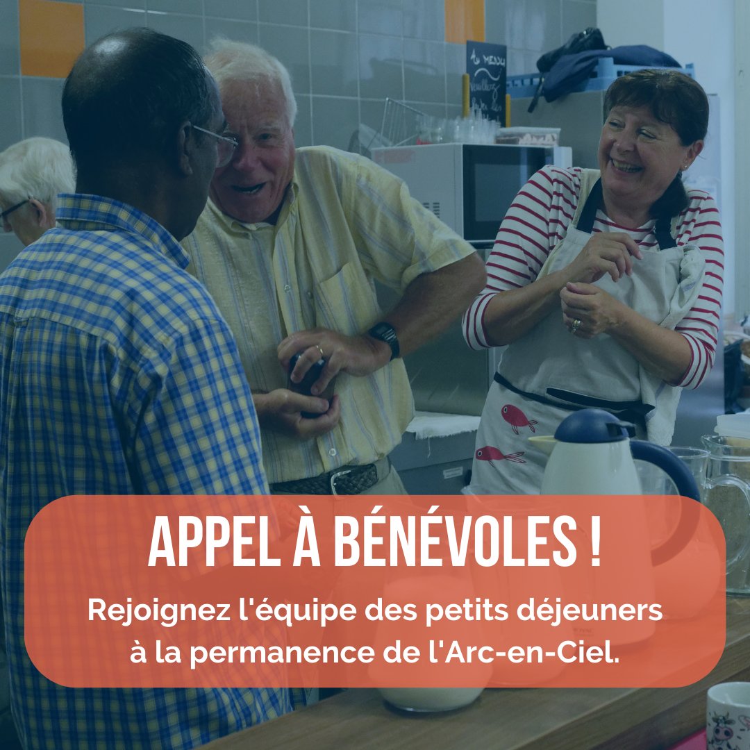 AlsaceCaritas's tweet photo. Notre permanence du centre-ville de Strasbourg recherche des bénévoles pour l’équipe des petits déjeuners, du lundi au vendredi de 7h30 à 10h. Pour nous rejoindre, contactez Isabelle : icollot@federationcaritasalsace.org - 06 18 74 67 90 https://t.co/hccYSkl8Mn