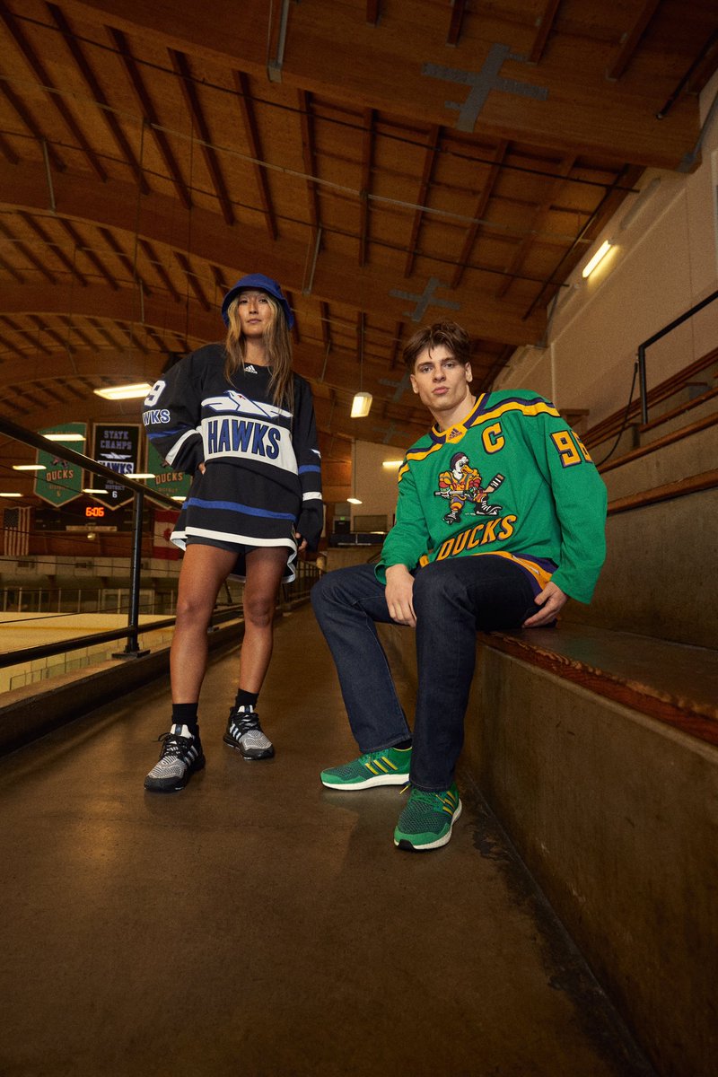 Tom VanHaaren on X: Adidas and Disney teamed up on a new limited edition  collection to celebrate the 30th anniversary of the movie The Mighty Ducks  and it looks awesome. #TheMightyDucks  /