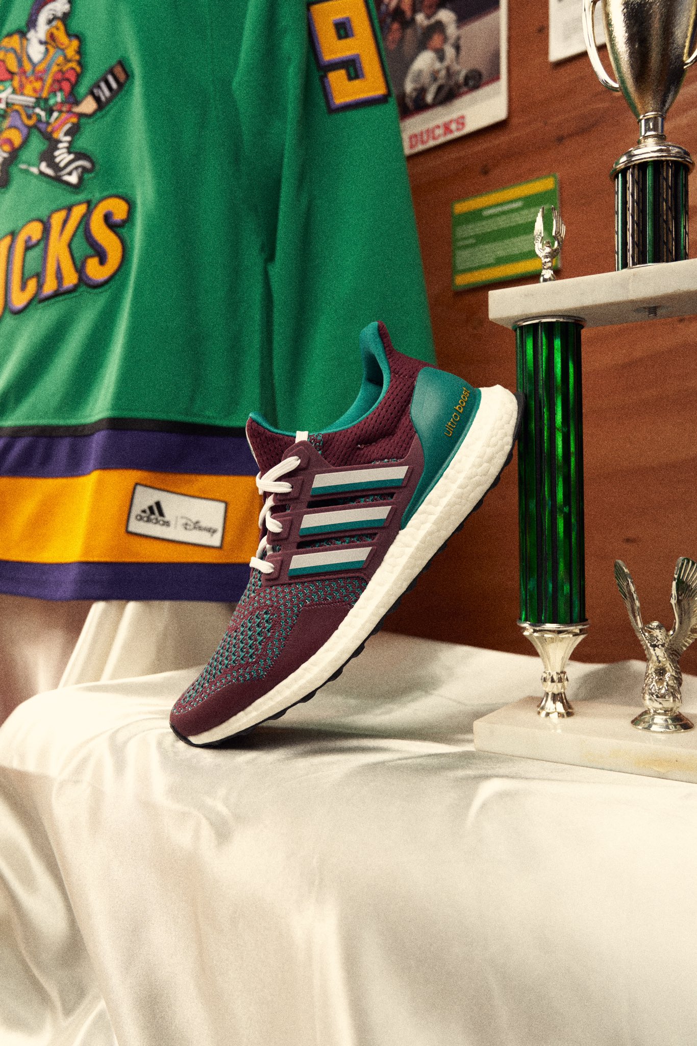 Tom VanHaaren on X: Adidas and Disney teamed up on a new limited edition  collection to celebrate the 30th anniversary of the movie The Mighty Ducks  and it looks awesome. #TheMightyDucks  /