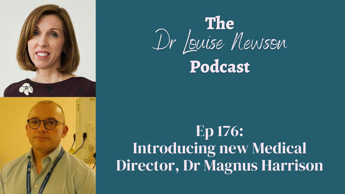 In this episode of my podcast, I introduce our recently appointed Medical Director at Newson Health, Dr Magnus Harrison where he shares what he hopes to bring to Newson Health and the key values that underpin his mission Listen at bit.ly/LouiseNewsonPo… #menopausepodcast