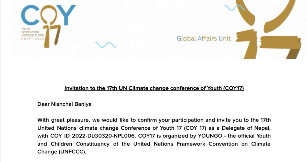 BaniyaNishchal's tweet photo. @UNFCCC @Coy17eg the embassy of Egypt hasn’t yet received the confirmed list of participants for processing visas, Coy17 to begin tomorrow. @Coy17eg host, this is not acceptable. If you cannot manage, better do not apply to host #unfccc #cop27 #Climate #mofaegypt #cop27egypt https://t.co/oiHit8iGhu