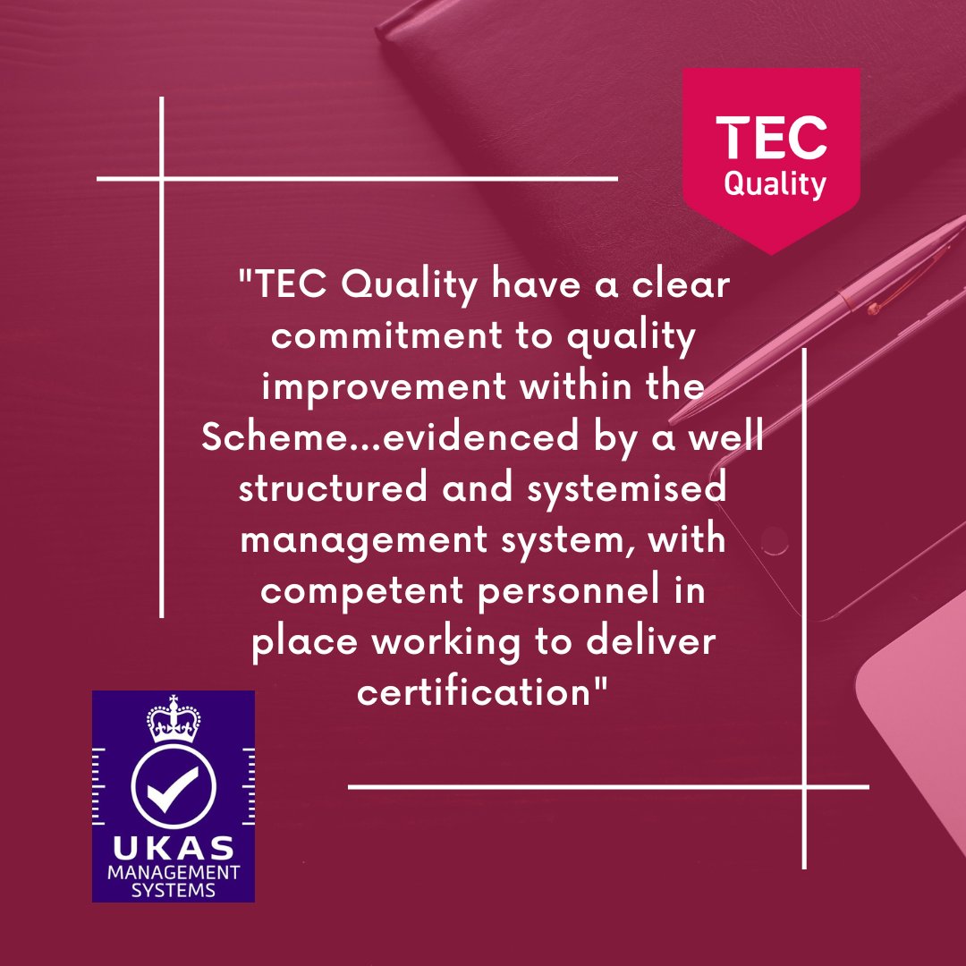 TEC Quality is the only UKAS accredited scheme in the UK for technology enabled care, and we are delighted that this integrity and excellence has been reaffirmed with reaccreditation following a recent <a href="/UKAS/">UKAS</a> audit. 

Learn more about QSF here: tecquality.org.uk