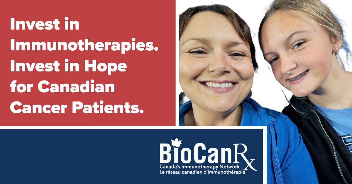 BioCanRx's tweet photo. #BioCanRx is filling critical capacity gaps to fast-track breakthrough immunotherapies from the lab to clinical trials to benefit Canadian cancer patients - like Camille, a CAR-T therapy clinical trial patient. Read her story: https://t.co/LZ9RdwtEUd @jyduclos @FP_Champagne https://t.co/AIvRTicjxZ