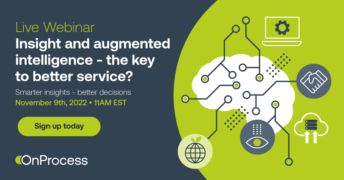 Insight and augmented intelligence - the key to better service?
Join our webinar  to learn more about the adoption of machine learning and artificial intelligence in the service supply chain and how it can improve your service. Book your place now: ow.ly/7Wqo50LqOQO