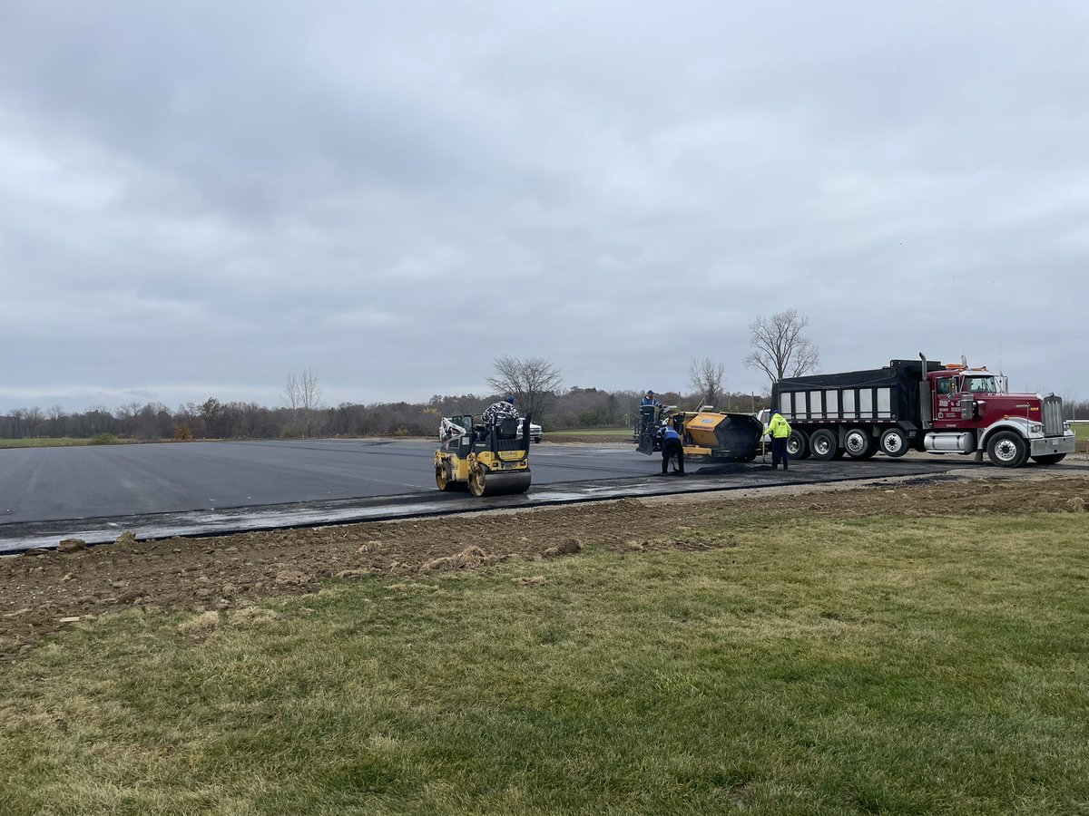 Nice thing about warm weather in November is that the tennis courts are still progressing!
