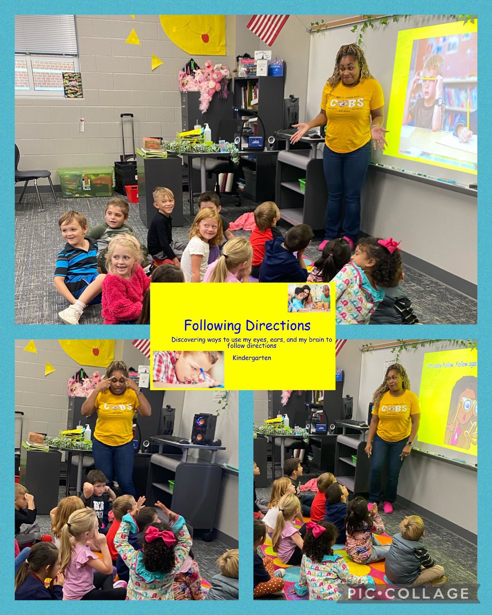 COUNSELING LESSON! KINDERGARTEN! Following Directions! I use my eyes, ears, and brain to focus and follow directions! Self talk! <a href="/2ndStepProgram/">Second Step Programs</a> 🙌🏾🥰🤩