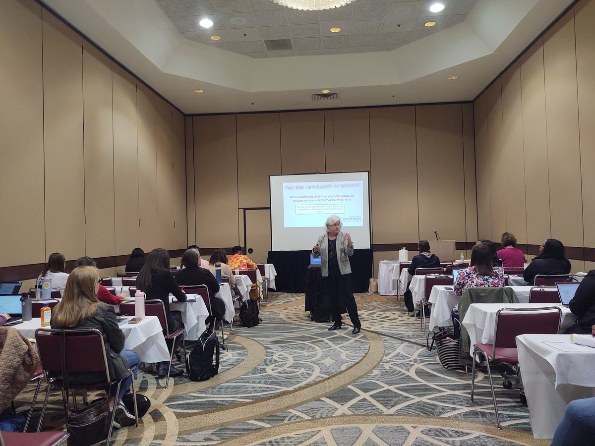 Davidson Co. Schools: From Reactive to Proactive -Creating an MTSS District Level Plan. Thanks to Sally Sturdivant for sharing her district's implementation planning experience! <a href="/ncmtss/">NCDPI MTSS</a> <a href="/dcsnc/">@DCSNC</a>