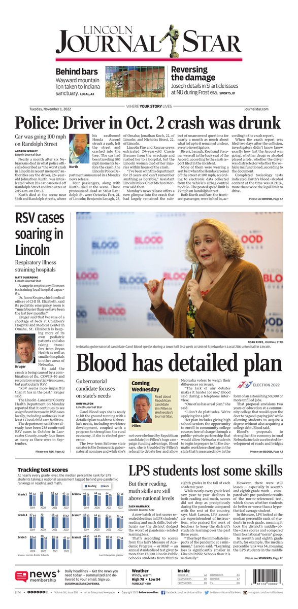 Lincoln Journal Star on Twitter "Take a look at today's newspaper
