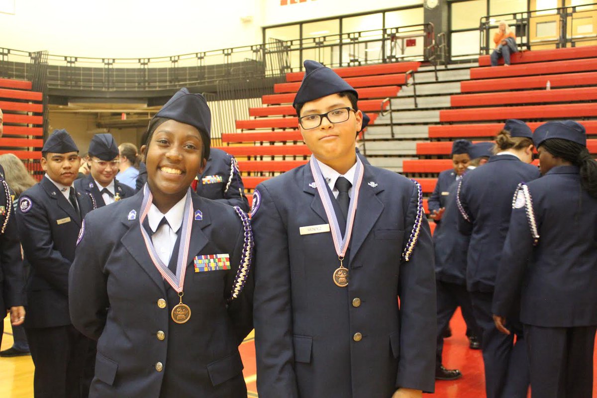 MHS AFJROTC Drill Team won two 1st &amp; two 2nd Place trophies in Anchor Bay, Michigan.  Cadets placed 2nd overall at the drill competition.  Special congrats to Cadet Dean and Cadet Mendez who both won individual awards.