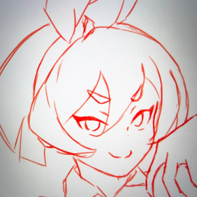 顔が良く描けた 