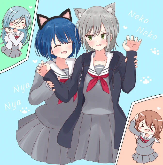 40. ねこネコ猫NEKO#日野森志歩 #桐谷遥 #prsk_FA #100日チャレンジ 