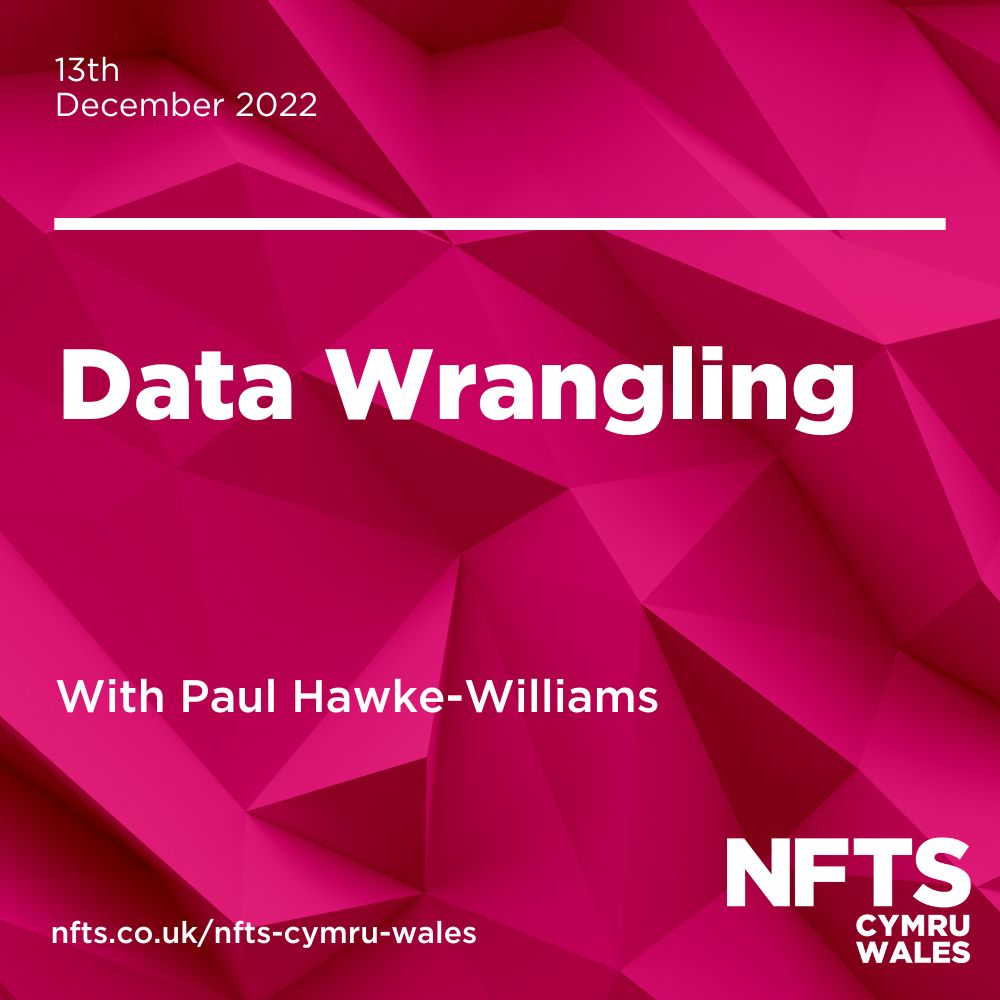 NFTSCymruWales's tweet photo. This course is 95% subsidised, with thanks to @CreativeWales
Are you based in #Wales? Would you like to take first steps in becoming an #EditAssistant or #DataWrangler? Take a look at our course delivered in Cardiff.
All details 👉 https://t.co/vKY1p3dR8g https://t.co/ATfkpOhoEE