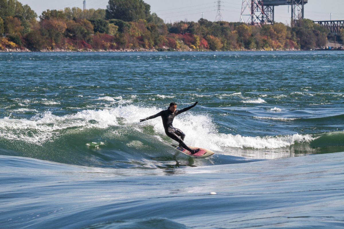 gm, last days surfing the river before the big freeze