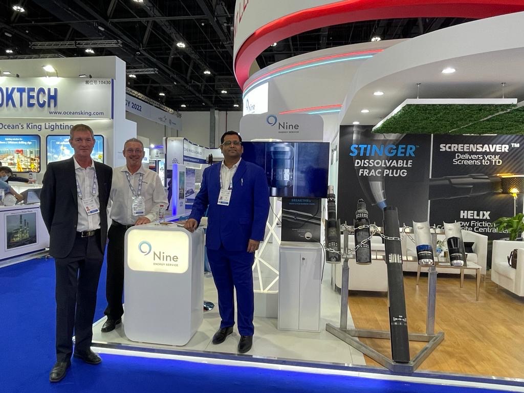 nineenergysrv's tweet photo. We are excited to showcase Nine's most innovative tools and technology this week at the ADIPEC 2022 Exhibition and Conference! Come by and see us at Booth #10530 in Hall 10.

cc: @ADIPECOfficial 

 #ADIPEC #ADIPEC2022 #ADNOC #YoungAdipec #OilandGas #Energy https://t.co/P6wwvEXSDA