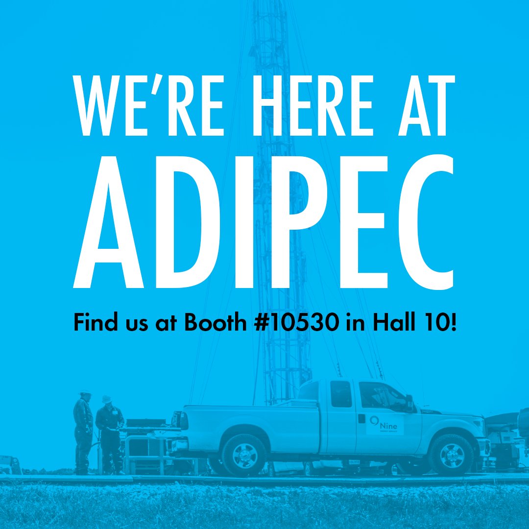 nineenergysrv's tweet photo. We are excited to showcase Nine's most innovative tools and technology this week at the ADIPEC 2022 Exhibition and Conference! Come by and see us at Booth #10530 in Hall 10.

cc: @ADIPECOfficial 

 #ADIPEC #ADIPEC2022 #ADNOC #YoungAdipec #OilandGas #Energy https://t.co/P6wwvEXSDA
