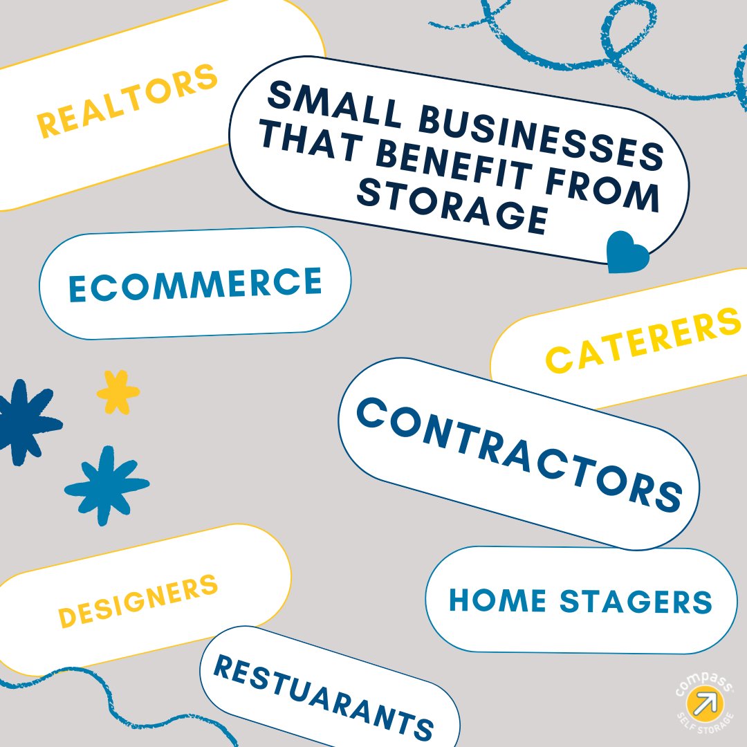 CompassStorage's tweet image. Having a unit for your #SmallBusiness is beneficial! Want to learn how? Check out our small business page here 👉compassselfstorage.com/storage-types/… #CompassCares #CompassStorage #WeMakeItEasier