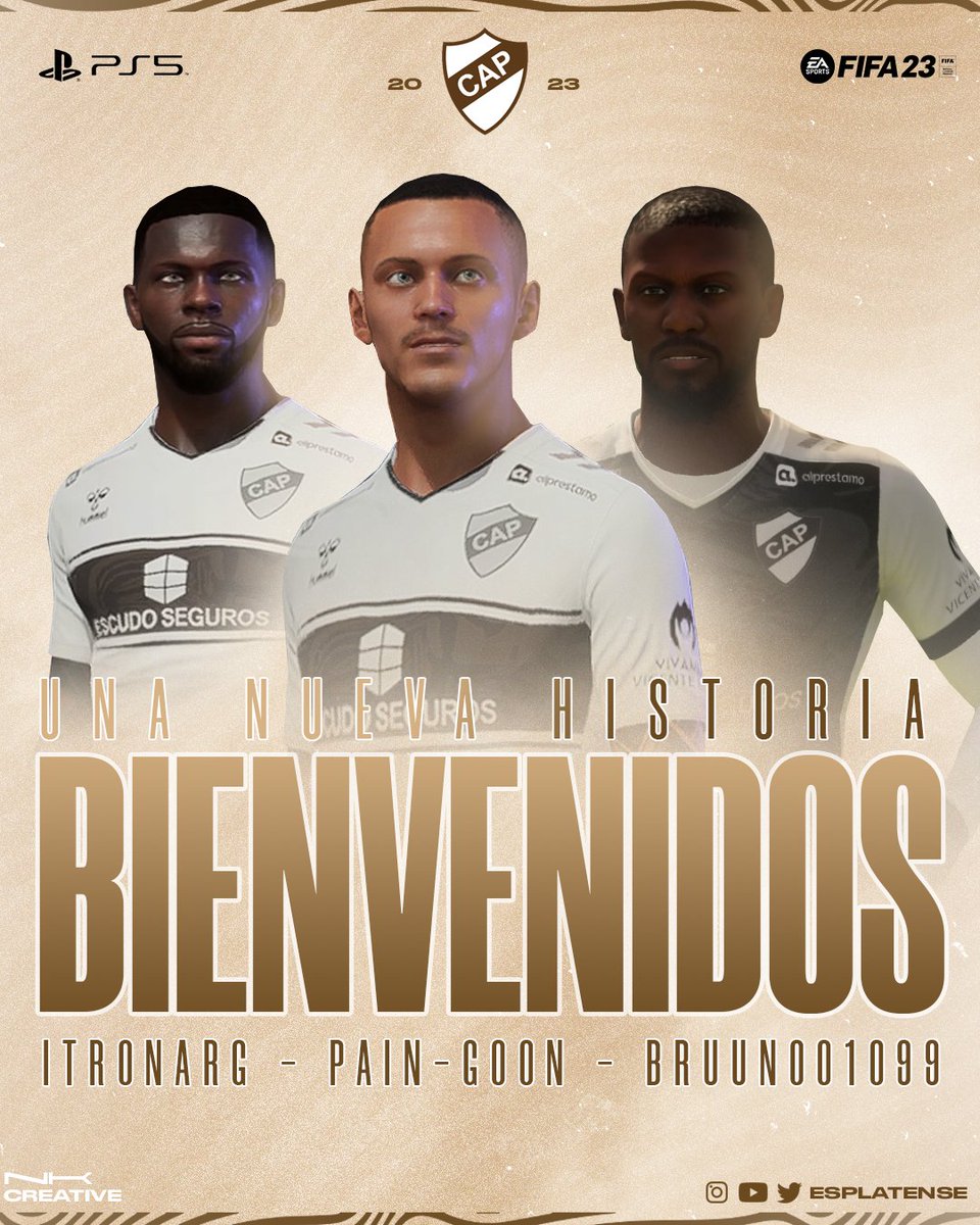 ¡ NOS RENOVAMOS ! 🎮⚽

Les presentamos a nuestro nuevo cuerpo tecnico para la próxima Superliga de <a href="/IESAFIFAar/">IESA Argentina</a> 

Estará conformado por nuestro nuevo DT @paingoon10 junto a <a href="/bruuno01099/">Bruno🇦🇷|#2</a> y <a href="/iTronARG/">Sr.Tron</a>

Mucho éxitos para esta nueva etapa 🤎🤍💪

#VamosCalamar 🦑