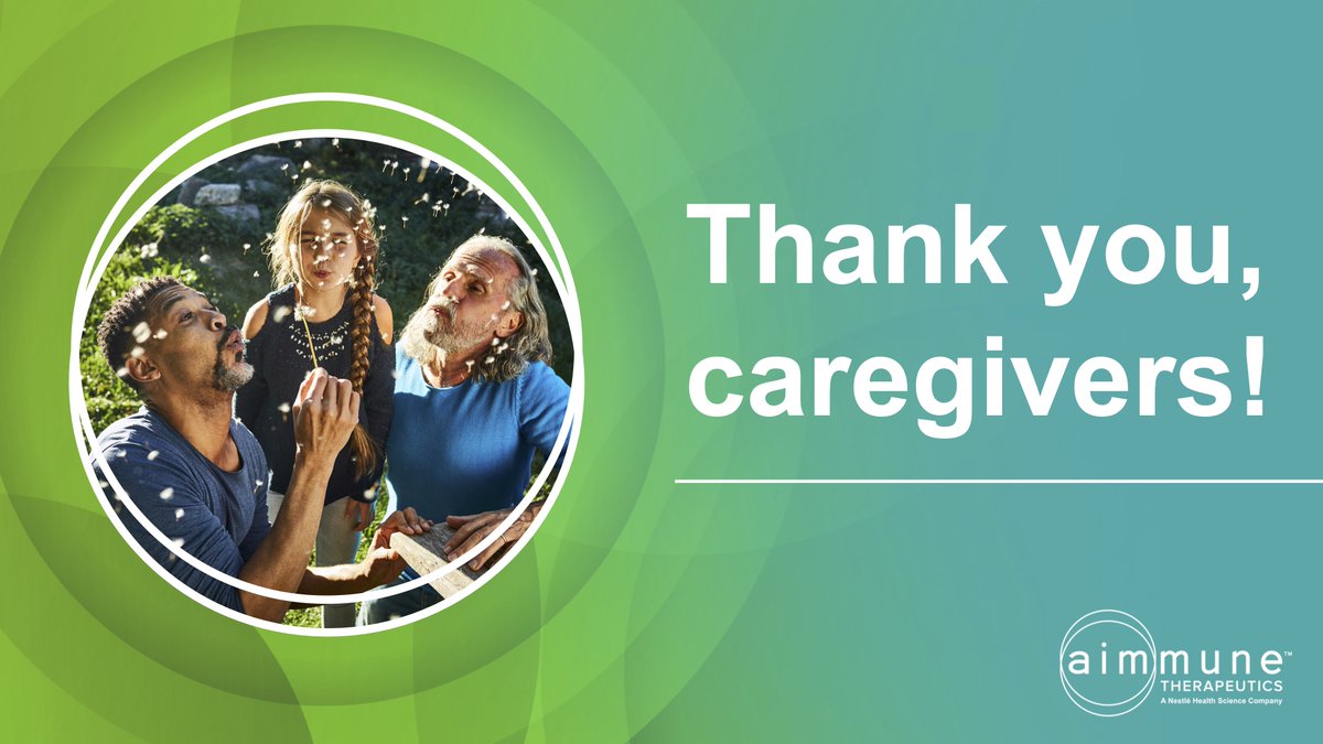 National Family Caregivers Month is a time to recognize the estimated 78 million people who selflessly look after a loved one. Aimmune pays particular tribute to those who care for people with food allergies – their support is keeping millions safe &amp; well. bit.ly/38nufxY