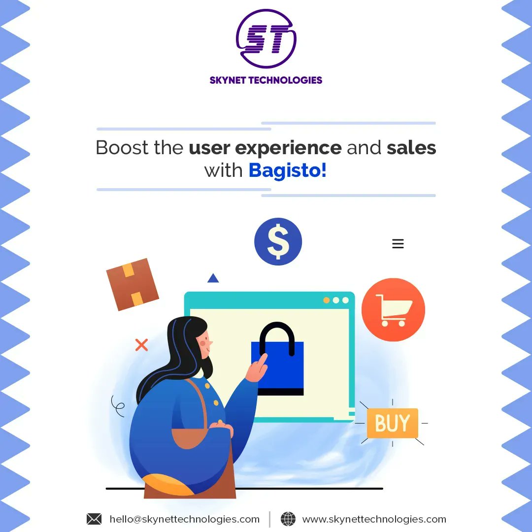 Skynet_LV's tweet image. Enrich your store with advanced features that boost the user experience as well as sales! Build an eCommerce store with @BagistoShop today!

buff.ly/3LLVCkv

#Bagisto #EcommerceStore #EcommerceStoreDevelopment