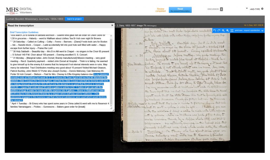 Want to know more about remote volunteer transcription, and how it really works?  Read all in this Beehive blog: bit.ly/3SNBlwX

#MHS1791 #Transcribe #Beehive #Blog