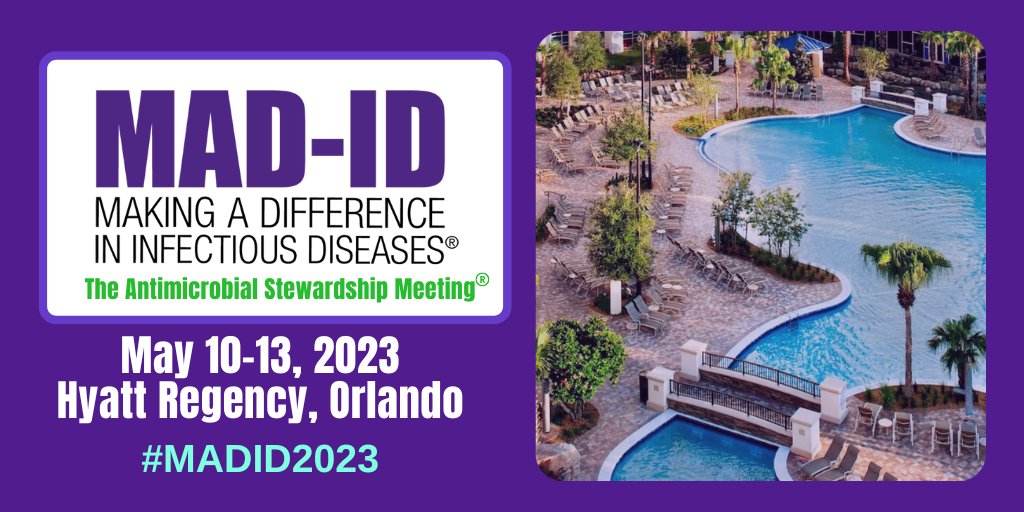We're halfway to #MADID2023! We're putting together a fantastic program and can't wait to see you next spring! More details to come #IDTwitter #TwitteRx #MedEd