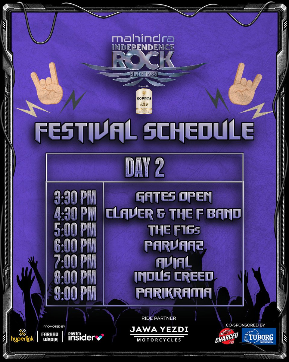 Get ready to rock and support the Indian Rock scene. Come be a part of the legacy!

Limited tickets available. Grab your tickets from the link below

🔗 go.insider.in/3wSwSAZ

#MahindraIndependenceRock #IndependenceRock2022 #MahindraRise #Mahindra #rock #IndianRock