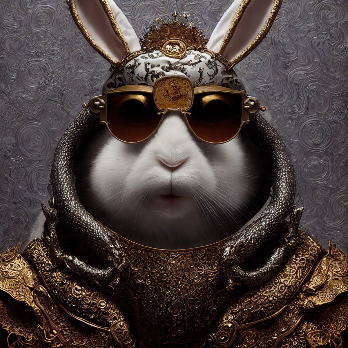 GM 🐰
Did you know silver represents sophistication, maturity, and intelligence?

Made with #stablediffusion 
----
#AI #AIart #aiartist #dalle2 #midjourney #NFTCommunity #nft #nfts #aiartsociety #aiartwork #nftcollection #aiartcommunity