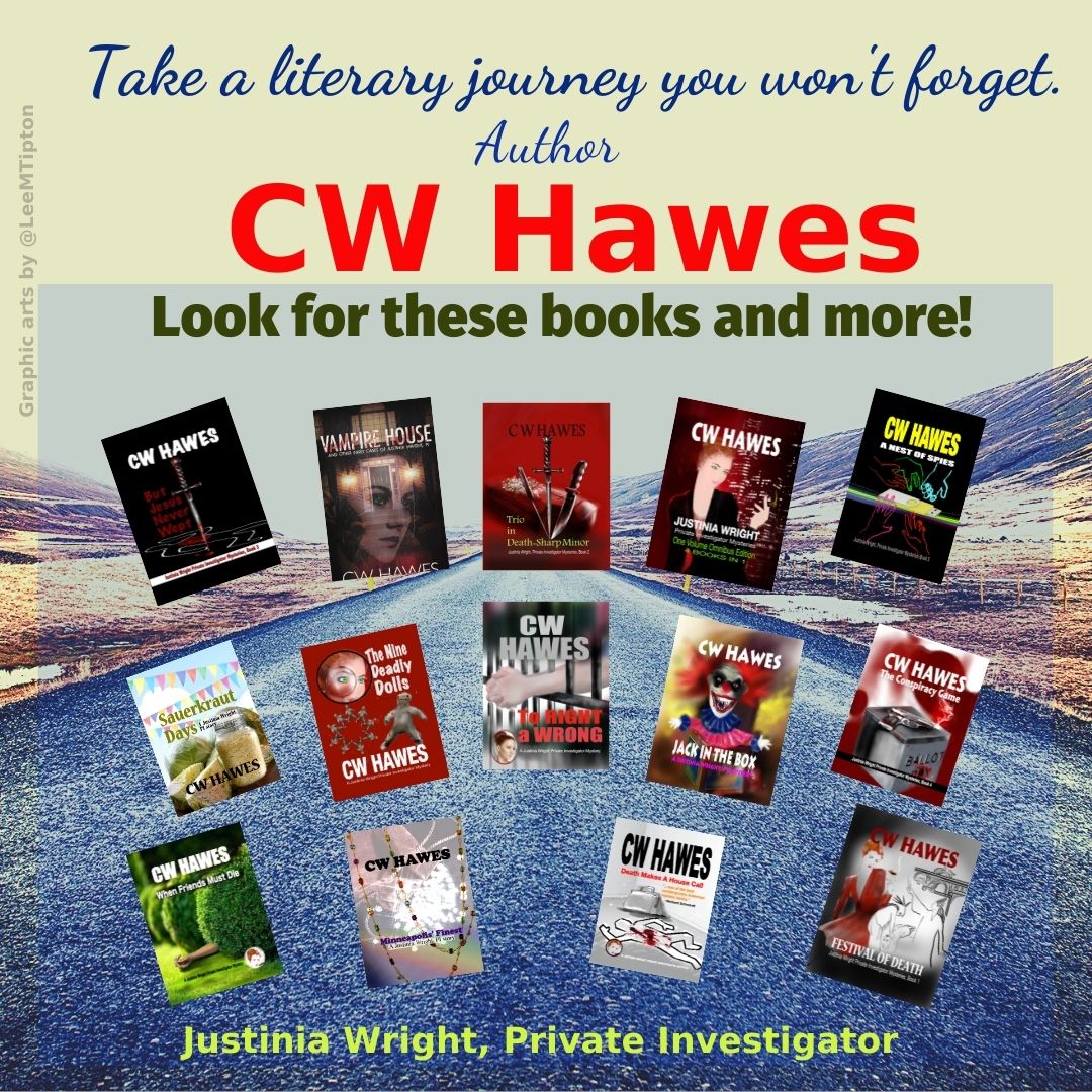 The Justinia Wright Mysteries 'The characters are quirky and the plots clever.' --Amazon Reviewer 8+ book #series #mystery #KU #crime #murdermystery At Amazon: readerlinks.com/l/35054