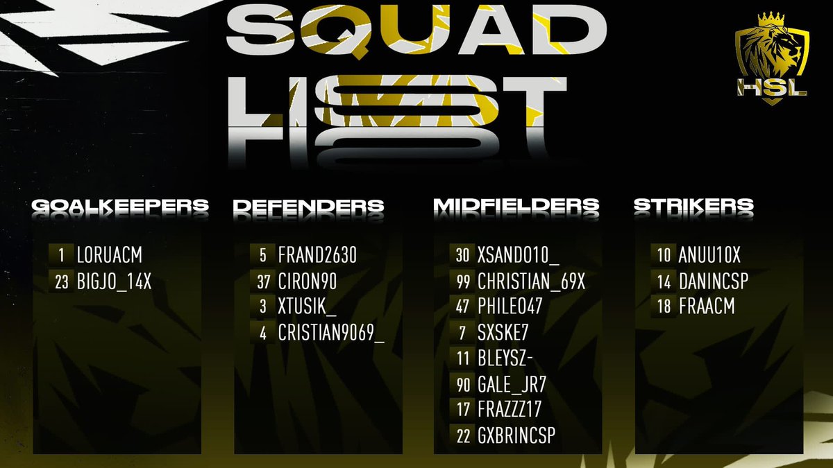 HSL (@hslproclub) on Twitter photo Il nostro roster per la prossima stagione di <a href="/VPGItaly/">VPG Italy ๐ฎ๐น</a> ๐ฎ๐น
#HSL | ๐กโซ๏ธ Il nostro roster per la prossima stagione di <a href="/VPGItaly/">VPG Italy ๐ฎ๐น</a> ๐ฎ๐น
#HSL | ๐กโซ๏ธ