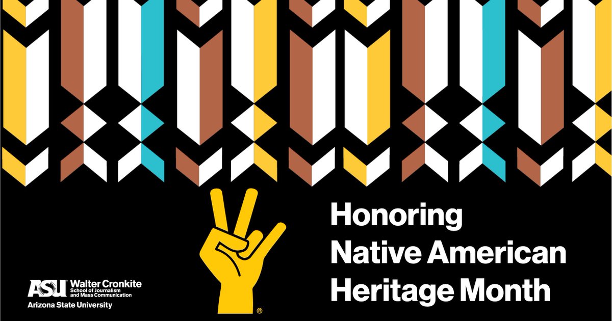 Cronkite_ASU's tweet photo. This Native American Heritage Month, @ASU aims to provide a platform for Indigenous students to share their culture, traditions, music, crafts and dance. Look out for upcoming events to celebrate! https://t.co/OxLuUnguSY https://t.co/iZltdiASu4