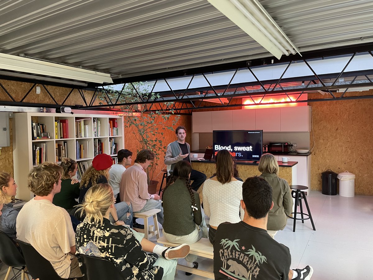 JRS_London's tweet photo. Yesterday in the studio we welcomed third years from @graphicfalmouth and spoke to them about how
we approach creative challenges. Thank you for all your great questions – we wish we could have kept on chatting all evening! https://t.co/FgI72IyXlQ