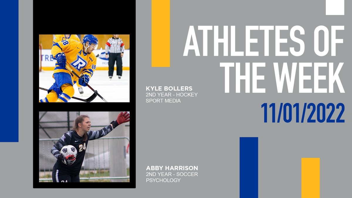 Congrats to Kyle and Abby, our latest Athletes of the Week! More: tmubold.ca/news/2022/11/1…