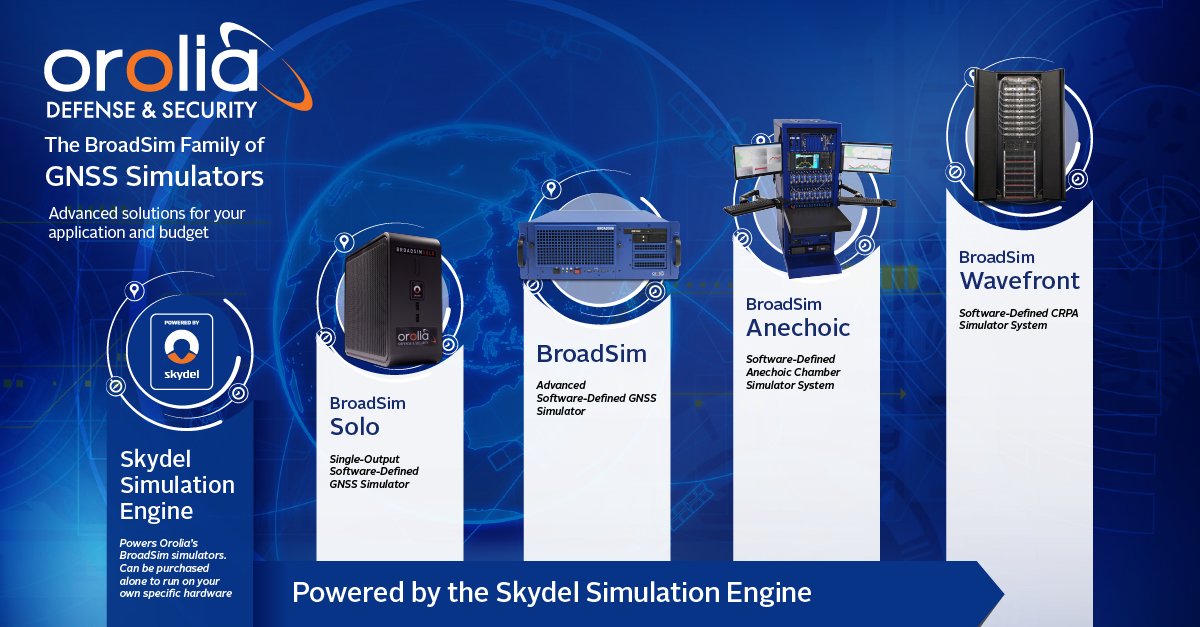 SafranFedSys's tweet photo. The BroadSim family of GNSS simulators: 

🔸 Advanced solutions for your application and budget
🔸 Power and scalability of the Skydel Simulation Engine

Learn which model is right for your needs here ➝ https://t.co/oGHHT8tbuy 

#Simulation #Skydel #GNSS #BroadSim #OroliaDS https://t.co/rsblEboY2C