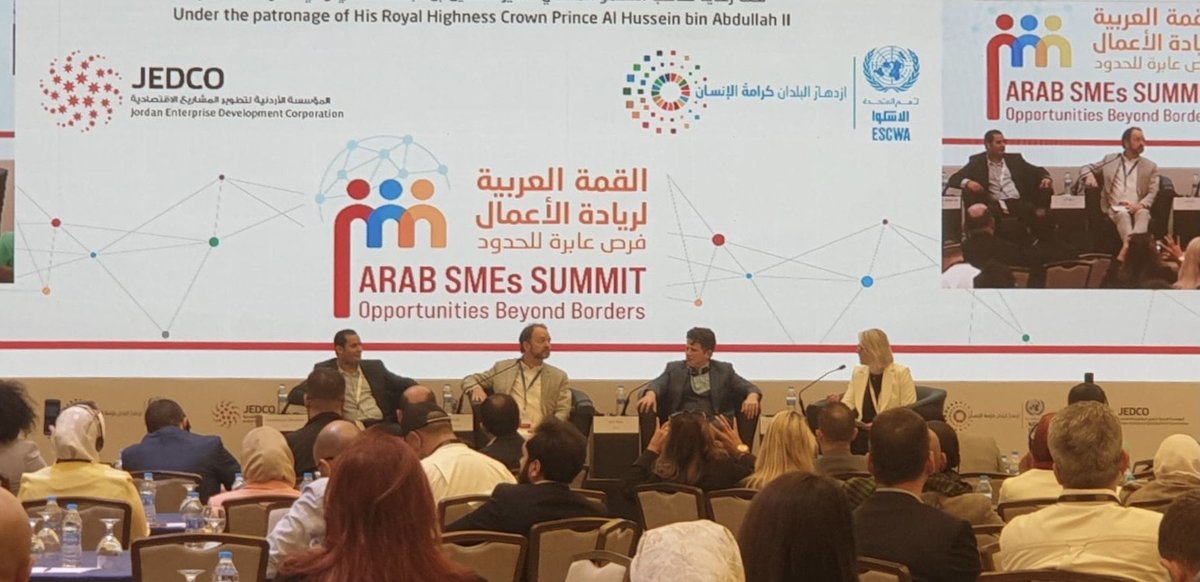 GrowthWheel's tweet photo. 📢 TODAY Our Founder &amp; CEO, @davidmadie as a speaker on the 3rd day of the #ASMES2022 talking about disruptive technologies and business, along with @jdietz, @habashnehabed, and Youssef Mohamed.

 👉  https://t.co/16UFLMvh0k @UNESCWA https://t.co/eD1KnJbRA9