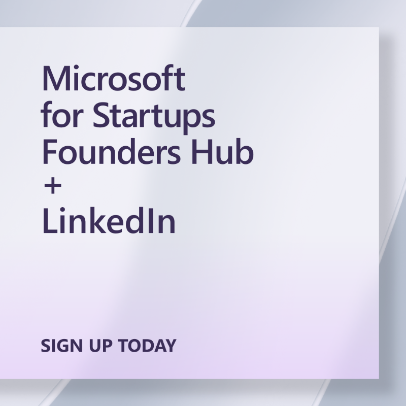 msft4startups's tweet photo. Today, we're excited to announce that Founders Hub startups can access @LinkedIn's solutions to help them hire talent, find customers and build their brand as part of our member benefits. Head to the blog for more details on this exciting new offering.