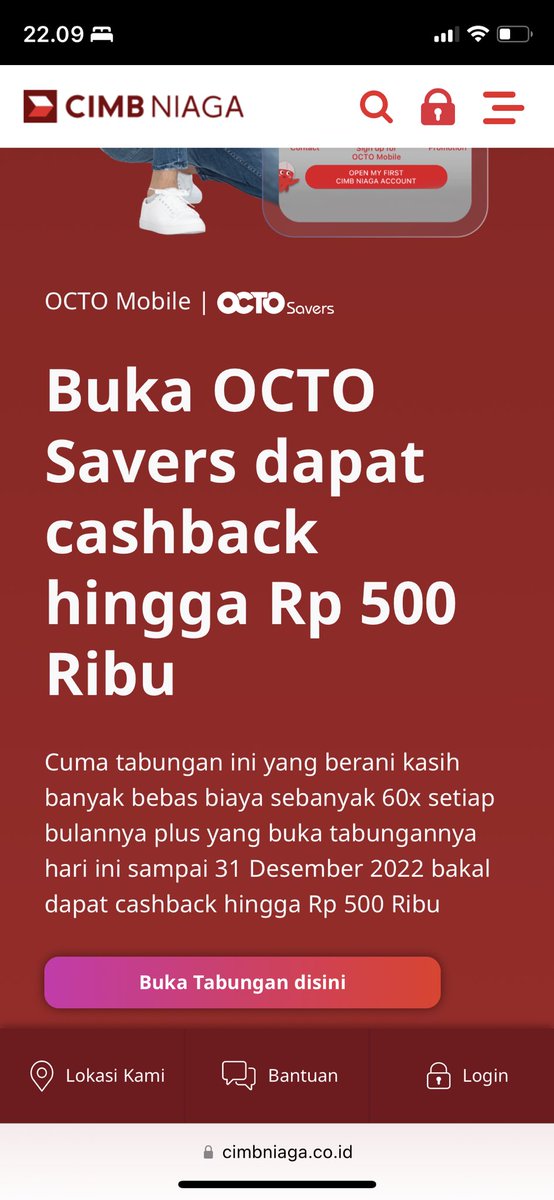 Syarat dpt cashback hingga 500 rb gmna ya kak <a href="/CIMBNiaga/">CIMB Niaga</a>