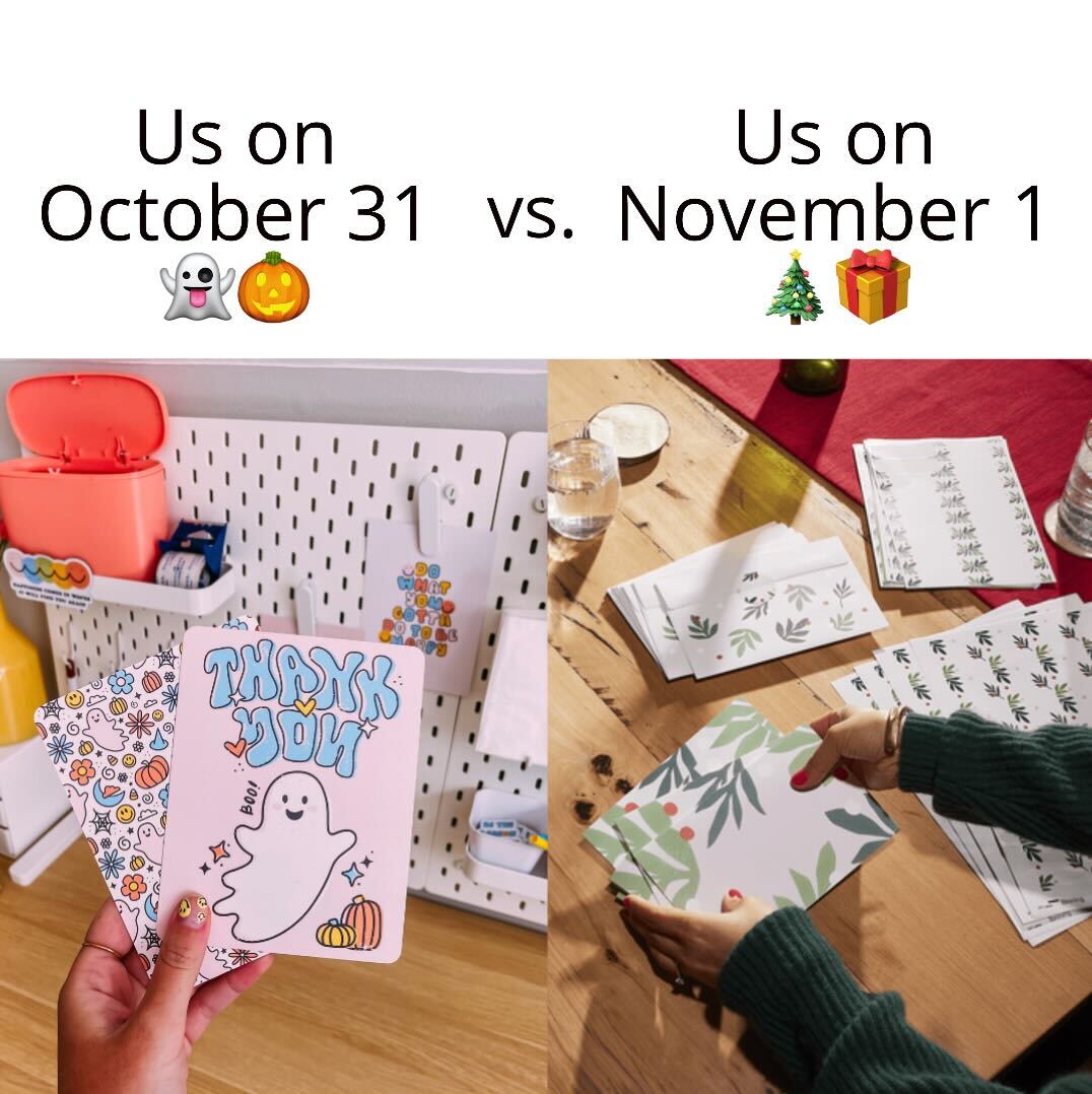 Vistaprint's tweet photo. The holiday season starts now. https://t.co/Fu9KJqX3W0