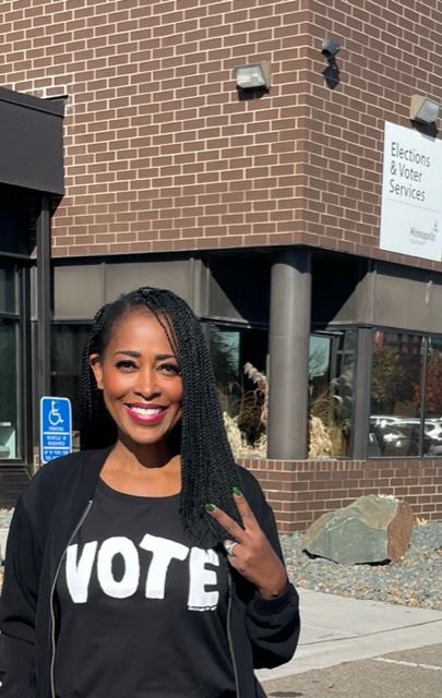 Election Day is a week away &amp; here’s a friendly reminder to make your voting plan - if you haven’t already voted like me! Your vote is your voice &amp; an important part of civic engagement in a democracy. Check out Vote411.org/Target to find your polling place &amp; more. Go vote!