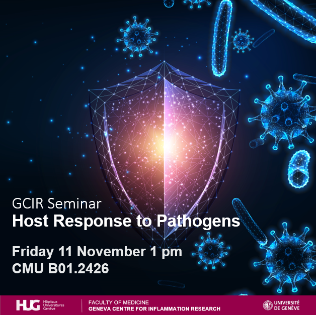 GCIR_Unige's tweet photo. Are you interested in #Autoantibodies? #Antibioticresistant infections? #Vaccines? #Innateimmunity?
... then, do not miss the first seminar of the @GCIR_Unige series, this time on #HostResponse to Pathogens!
👉https://t.co/FvsUBsVQaL
Friday 11 November 1 - 3 pm
CMU A Renold https://t.co/gtcsg3BsUK