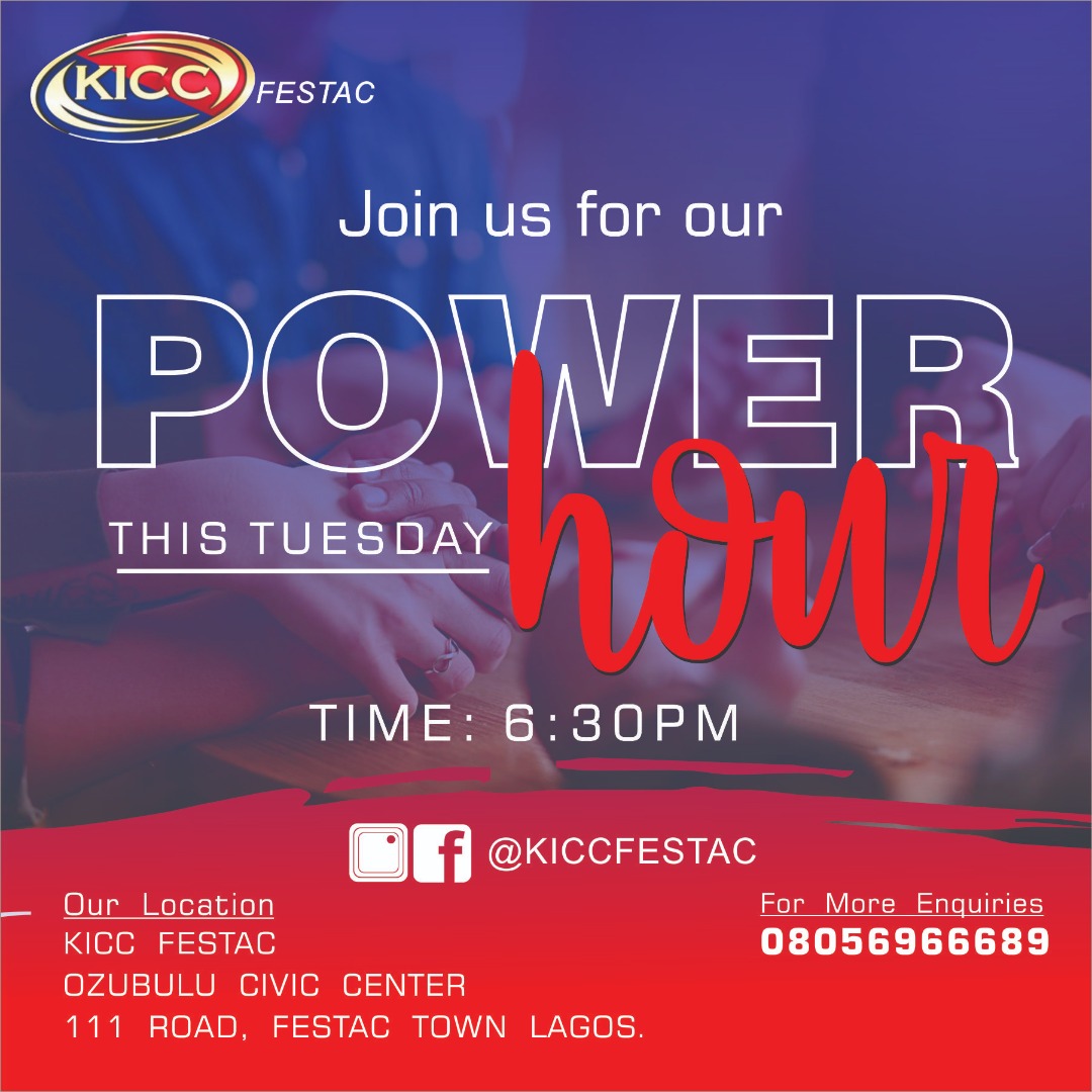 KICCFESTAC's tweet photo. Join us for our Prayer Hour Service by 6:30pm, Today For an amazing time in God's presence. 

Details on flier
Invite someone
See you in  church! https://t.co/UkYD3qqVvM