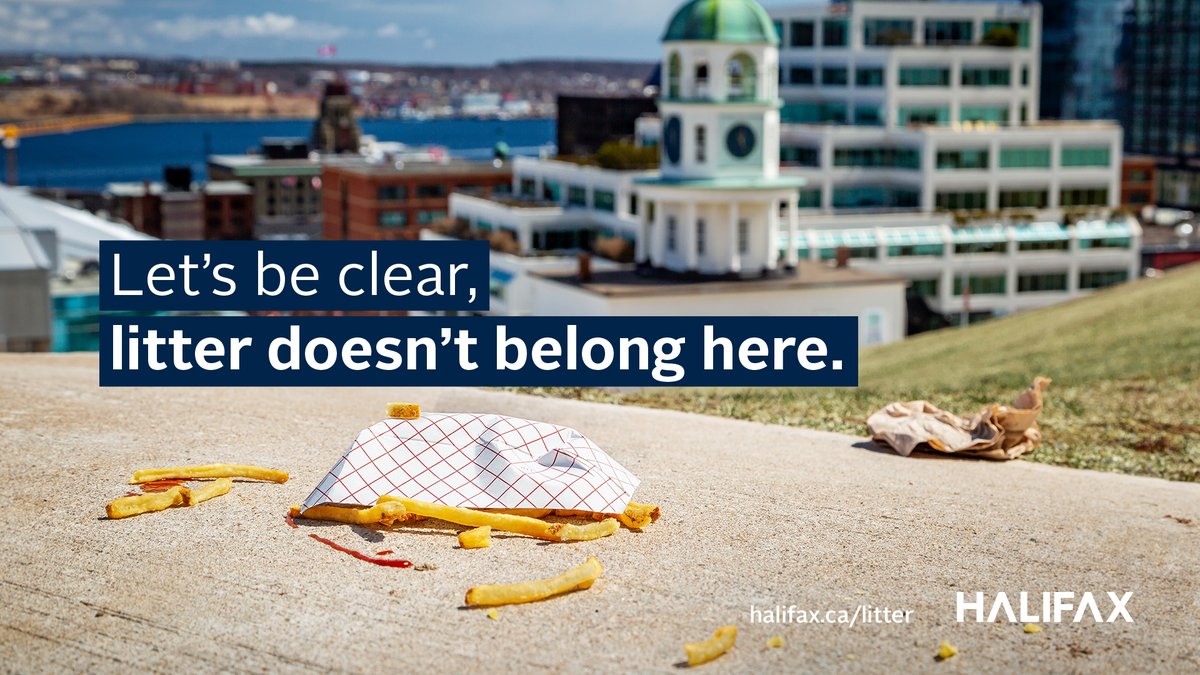 Litter is ugly. It accumulates. and the only place it belongs is in a garbage can, organics or recycling bin. Learn more: halifax.ca/litter