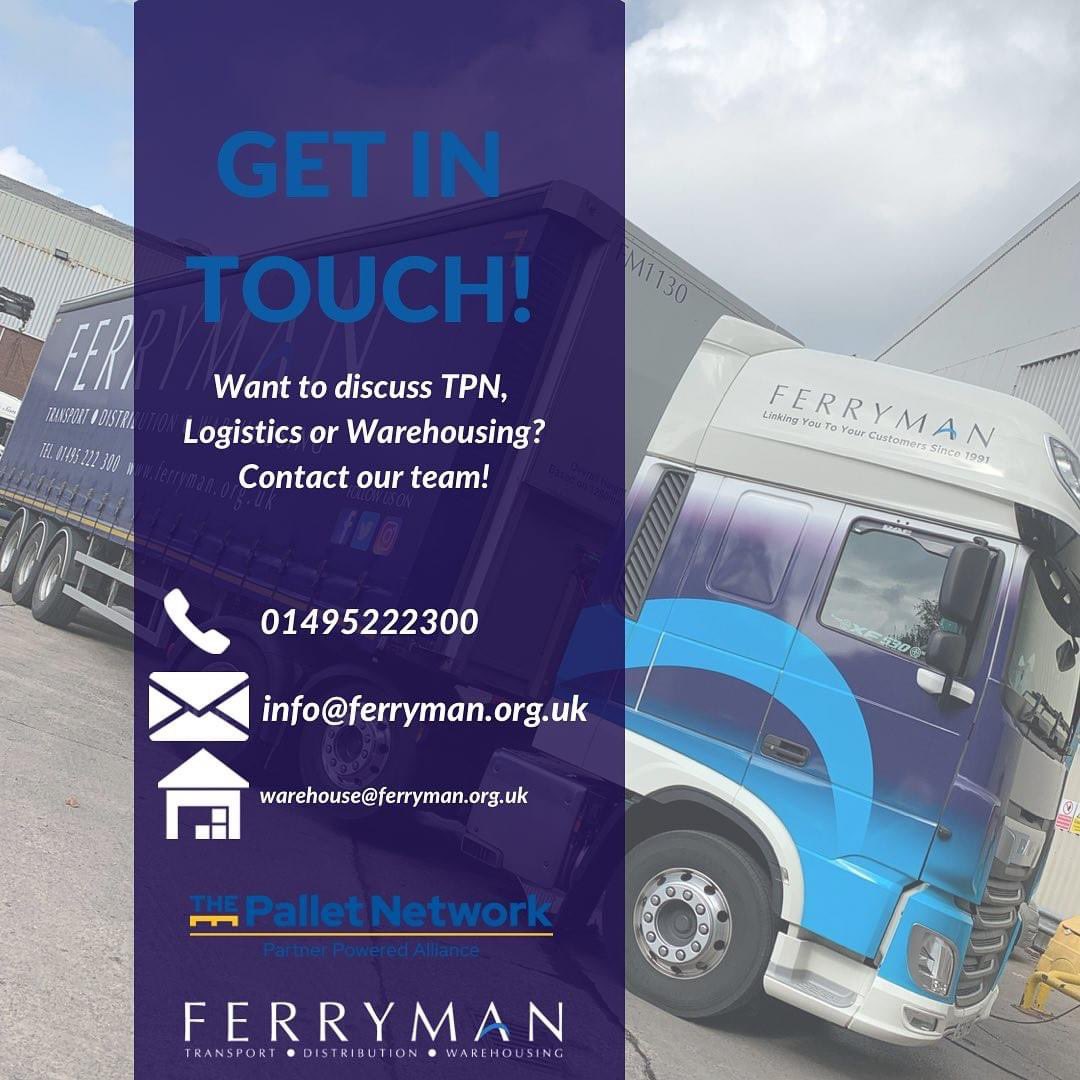 In the run up to this busy time of the year it is a good time to discuss logistics solutions for your company!

Our team can help with TPN, logistics and warehousing queries.

Get in touch on the details below to see what we can do for you📞📧🖥

#ferrymanltd #logistics